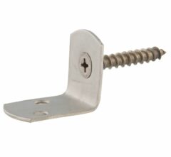 Starx l-steun met schroef RVS 4 stuks