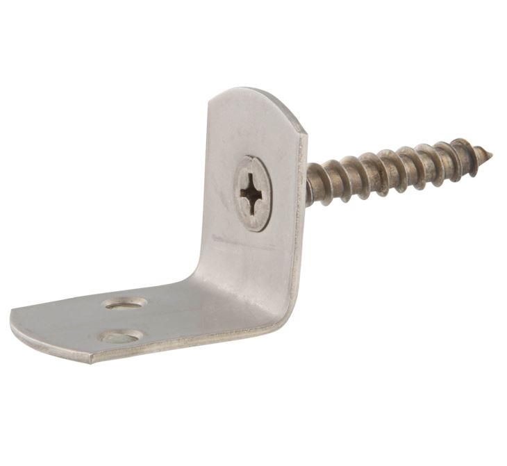 Starx l-steun met schroef RVS 4 stuks