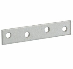 Starx verbindingsplaat met verzonken schroefgaten verzinkt 75 mm 4 stuks