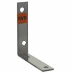 Starx stoelhoek met verzonken schroefgaten RVS 75 mm 1 stuk