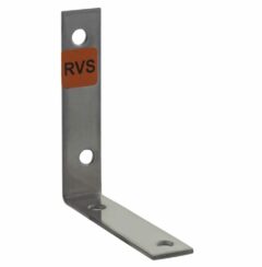 Starx stoelhoek met verzonken schroefgaten RVS 75 mm 1 stuk