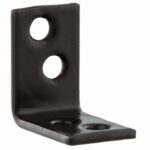 Starx stoelhoek met verzonken schroefgaten 25 mm zwart 4 stuks