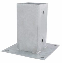 Starx Paalhouder op plaat 72x72 mm verzinkt