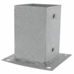 Starx Paalhouder op plaat 92x92 mm verzinkt