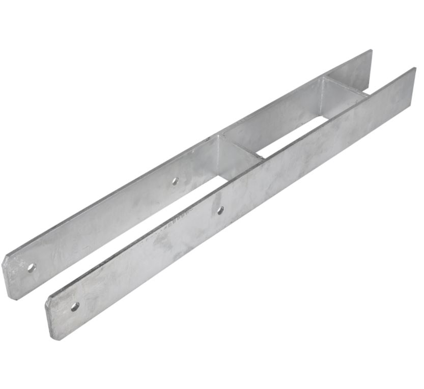 Starx h-paalhouder voor paal 91x91 mm verzinkt