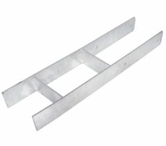 Starx h-paalhouder voor paal 121x121 mm verzinkt
