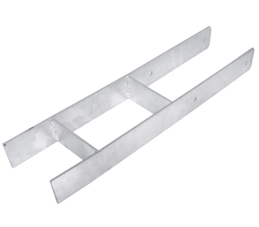 Starx h-paalhouder voor paal 121x121 mm verzinkt