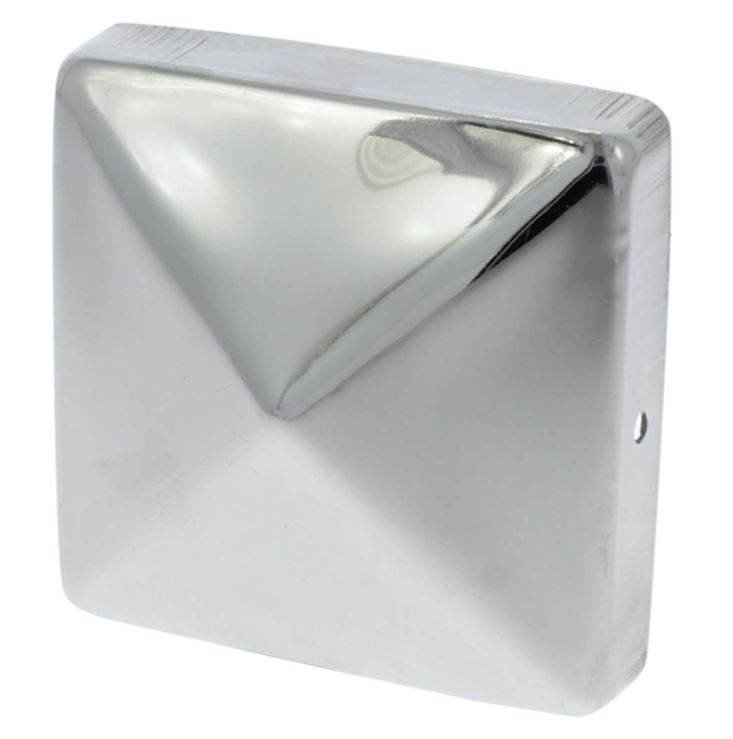 Starx Paalkapje met punt 91x91 mm RVS