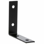 Starx stoelhoek met verzonken schroefgaten 75 mm zwart 4 stuks