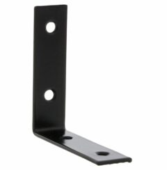 Starx stoelhoek met verzonken schroefgaten 75 mm zwart 4 stuks