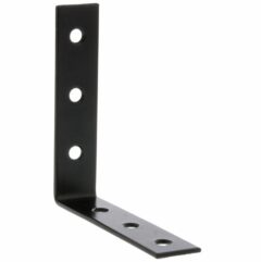Starx stoelhoek met verzonken schroefgaten 90 mm zwart 4 stuks