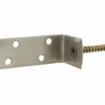 Starx l-steun verhoogd met schroef RVS 4 stuks