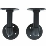 Set plankdragers ijzer zwart 150x85 mm