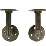 Set plankdragers ijzer brons 150x85 mm