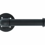 Toiletrolhouder ijzer zwart 185x85 mm