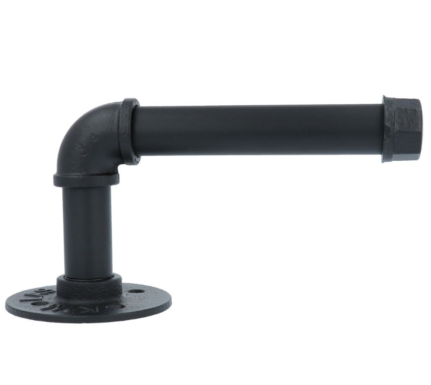 Toiletrolhouder ijzer zwart 185x85 mm