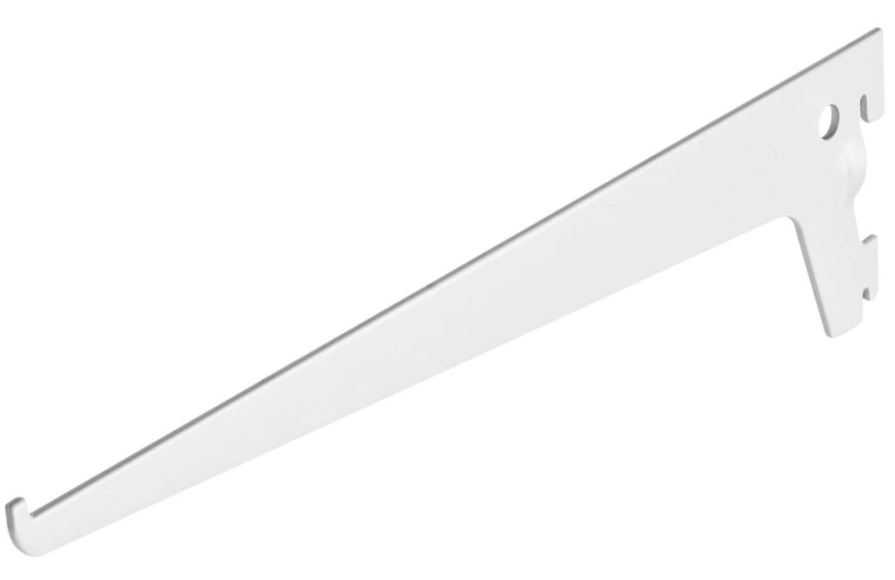 Drager enkel 400 mm wit gelakt