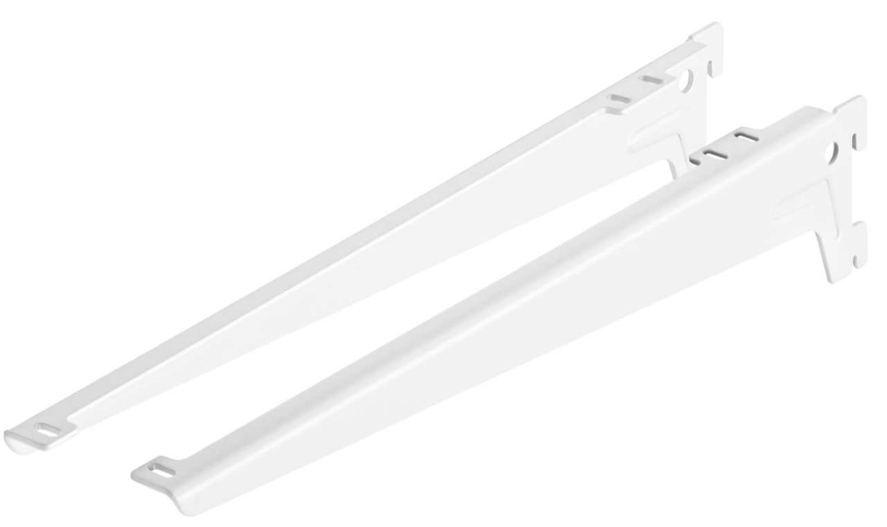 Hoeksteun 280 mm wit gelakt