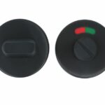 WC-Sluiting Rond met 8 mm stift PVD Gunmetal