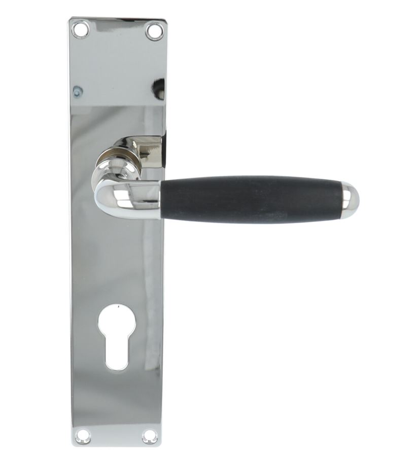 Deurkruk Met Schild Ton Model 1933 PC72 Glans Nikkel