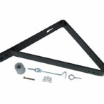 Starx deuropvangbeugel haaks Zwart Gelakt