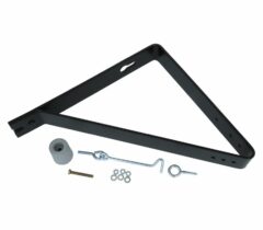 Starx deuropvangbeugel haaks Zwart Gelakt