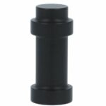 Knop Zamac 15 mm Mat Zwart