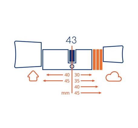 SX-43 Bold Smart Cilinder SKG3