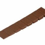 Spie op strook kunststof bruin