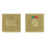 WC-sluiting Vierkant 53x53x10 mm PVD Mat Goud