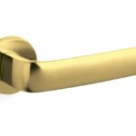 Olivari deurkruk Diva op rozet messing mat titaan PVD