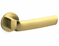 Olivari deurkruk Diva op rozet messing mat titaan PVD