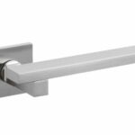 Olivari deurkruk Space Q op rozet chroom mat