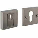 Olivari veiligheidsrozet SKG*** met kerntrekbeveiliging massief vierkant RVS mat titaan PVD