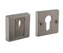 Olivari veiligheidsrozet SKG*** met kerntrekbeveiliging massief vierkant RVS mat titaan PVD