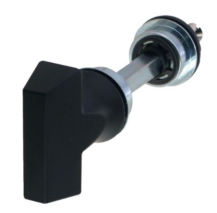 Knop WC-garnituur NUDA ATLANTA Mat Zwart