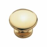 Knop Lens Messing Gepolijst 30 mm