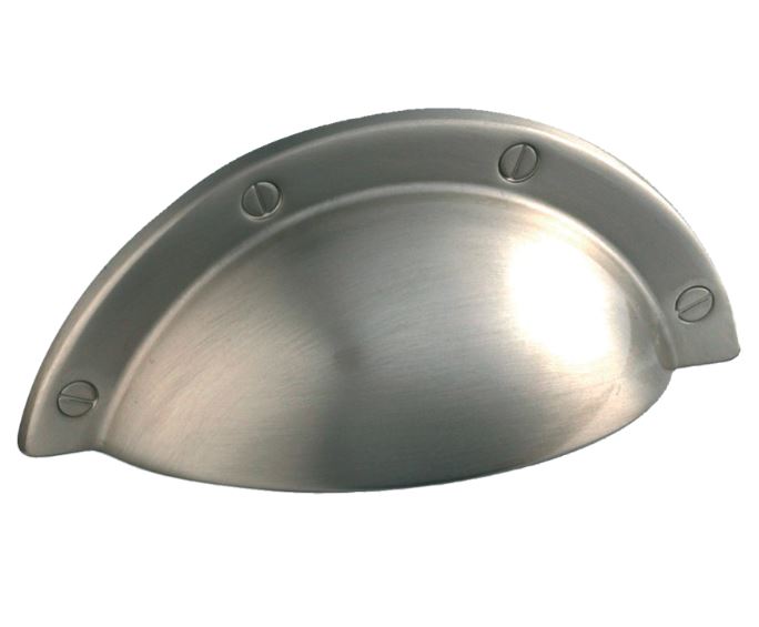 Komgreep Schelp Nikkel Mat 64 mm