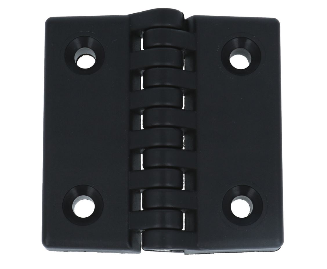 Opliggend kunststof scharnier PA 96x96 mm