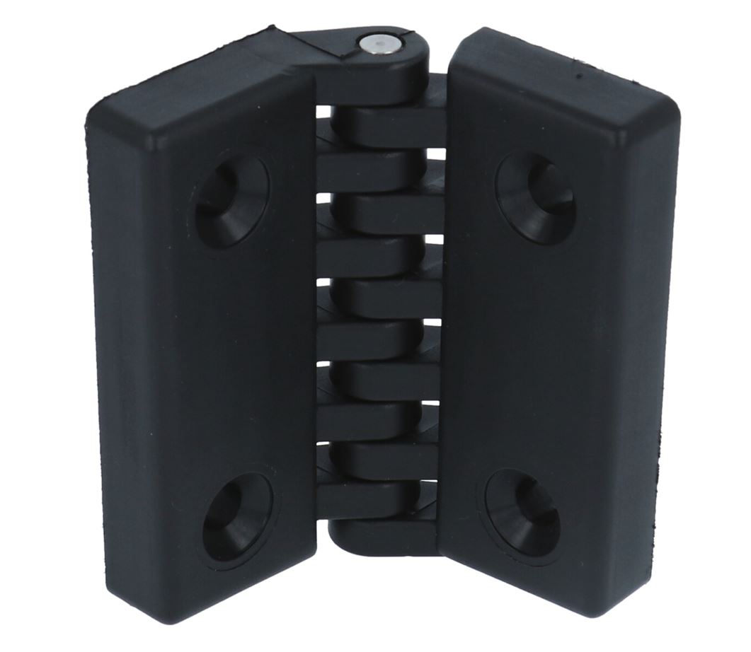 Opliggend kunststof scharnier PA 96x96 mm