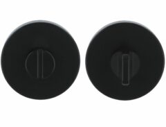 WC-sluiting Ø53x5 mm Rond Zwart