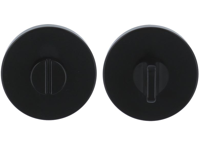 WC-sluiting Ø53x5 mm Rond Zwart