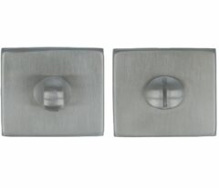 WC-sluiting 53x53x8 mm Vierkant RVS