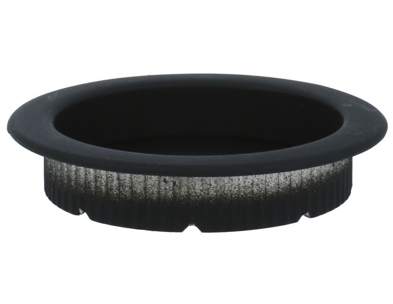 Schuifdeurkom rond 59 mm Mat Zwart