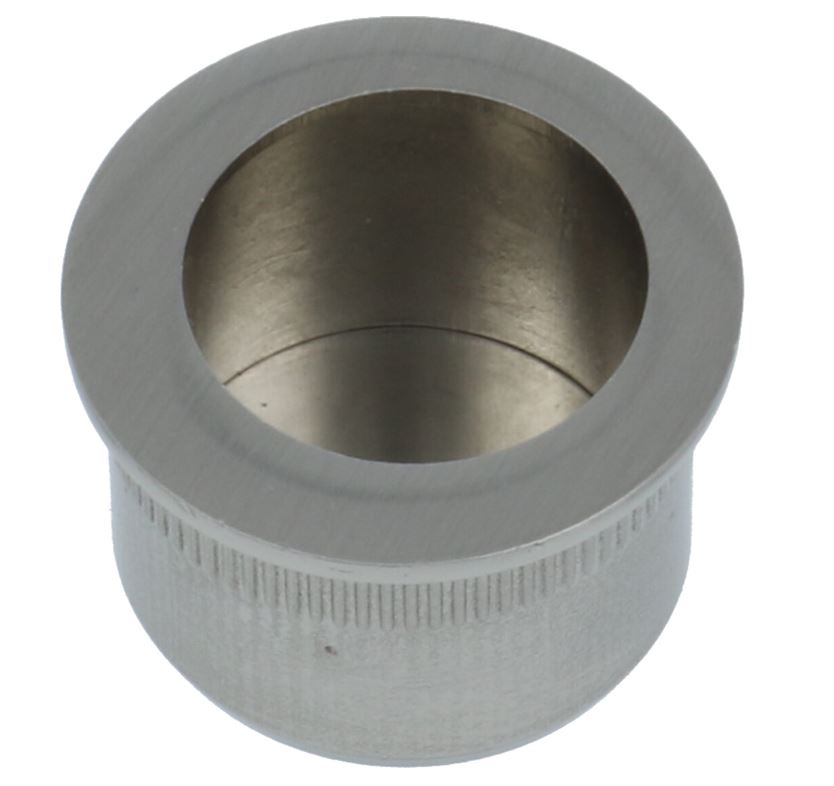 Schuifdeurkom rond 29 mm RVS