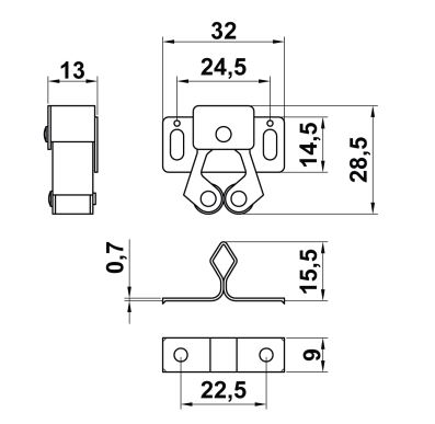 Deursnapper Verzinkt