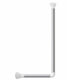 Secucare Wandbeugel hoek 90° Blank Geanodiseerd/Mat Wit