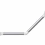 Secucare Wandbeugel hoek 45° Blank Geanodiseerd/Mat Wit