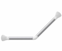 Secucare Wandbeugel hoek 45° Blank Geanodiseerd/Mat Wit