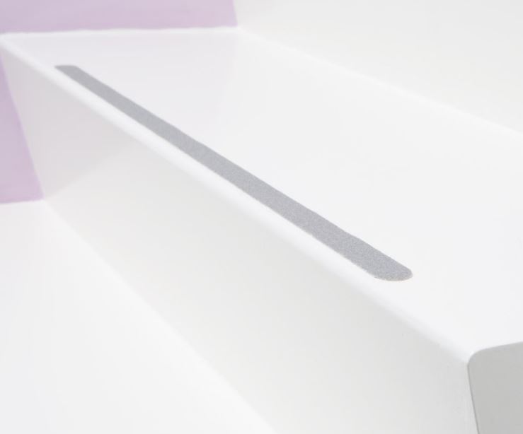 Secucare Anti Slip Stickers Langwerpig TBV Trap Grijs 19 x 600 mm